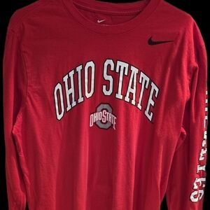 Nike Red Ohio State Long Sleeve Tee